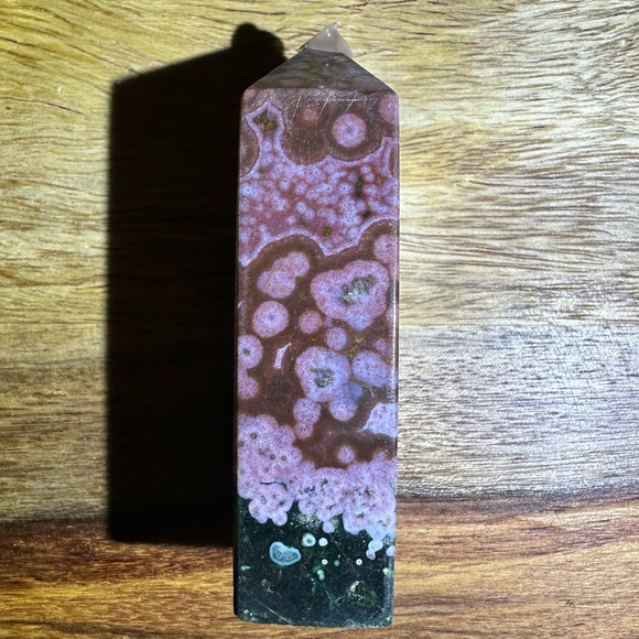 Ocean Jasper Crystal Tower - Picture 4 of 4